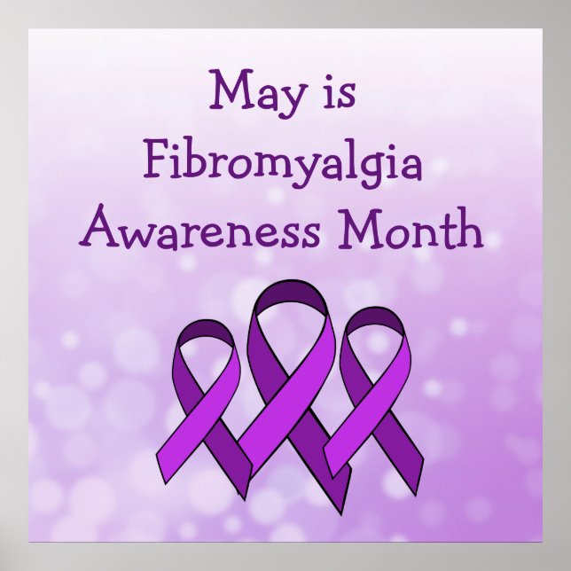 Mai ist Fibromyalgie-Bewusstseinsmonat-Poster Poster (Vorne)
