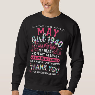 Mai Mädchen 1940 82. Geburtstag 82 Jahre Sweatshirt