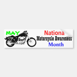 Mai - nationaler Motorrad-Bewusstseins-Monat Autoaufkleber
