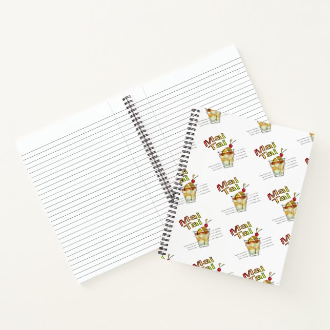 MAI TAI COCKTAIL RECIPART NOTIZBUCH (Innenseite)