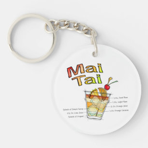 MAI TAI COCKTAIL RECIPART SCHLÜSSELANHÄNGER