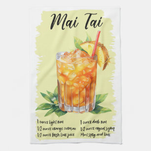 Mai Tai Cocktail Rezept Geschirrtuch