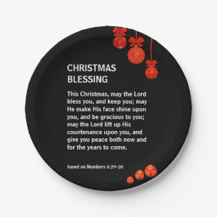 MAI THE LORD BLESS YOU Numbers 6 Christmas Pappteller