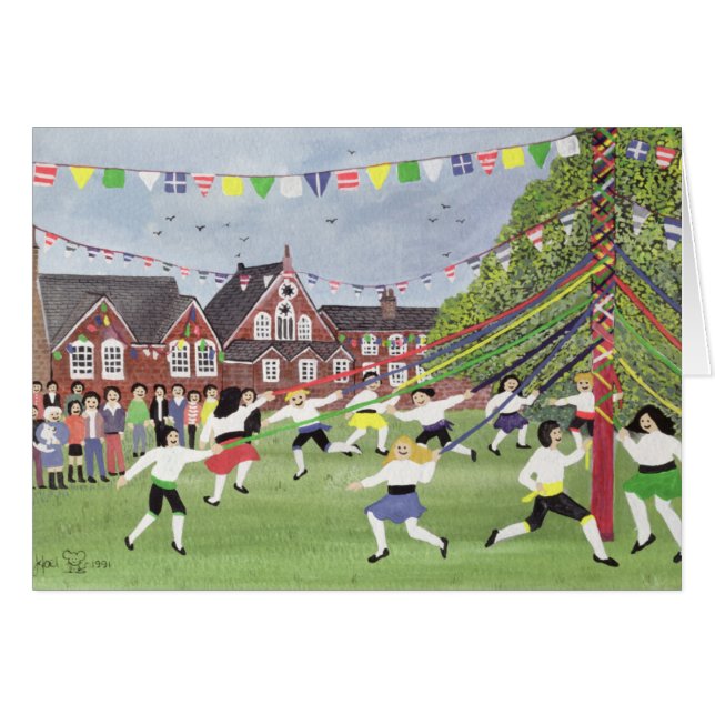 Maibaum, der 1991 tanzt (Vorderseite (Horizontal))