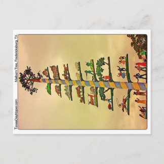 Maibaum Tree, Fredericksburg, TX Postkarte