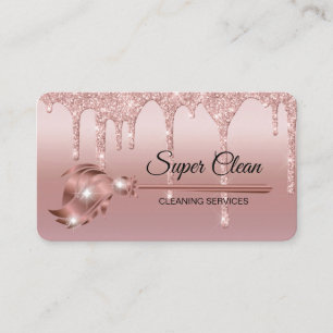 Maid Clearing House Sparkling Rose Gold Visitenkarte