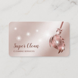 Maid Clearing House Sparkling Rose Gold Visitenkarte