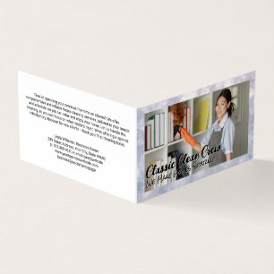 Maid Dusting Books Visitenkarten