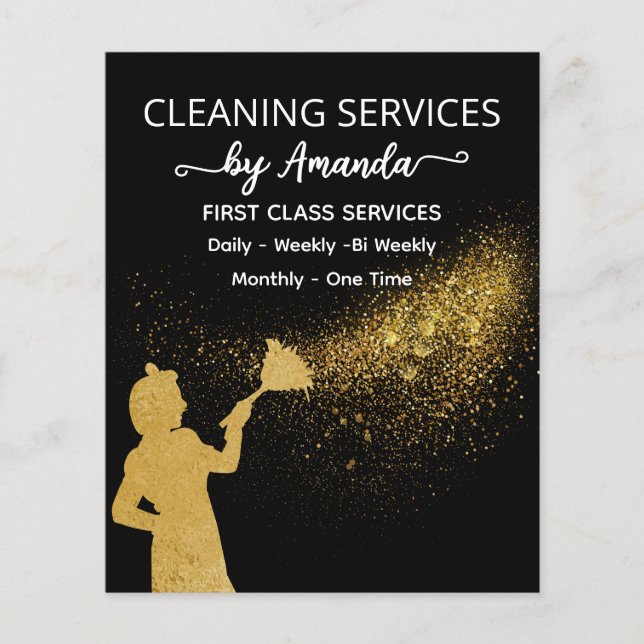  Maid Gold Dust Cleaning Service Flyer (Vorne)