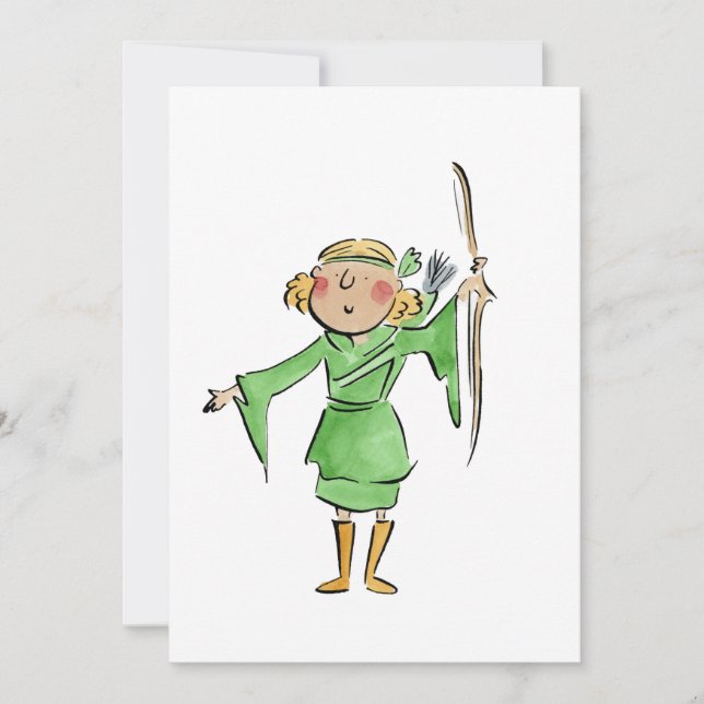 Maid Marian Einladung (Vorderseite)