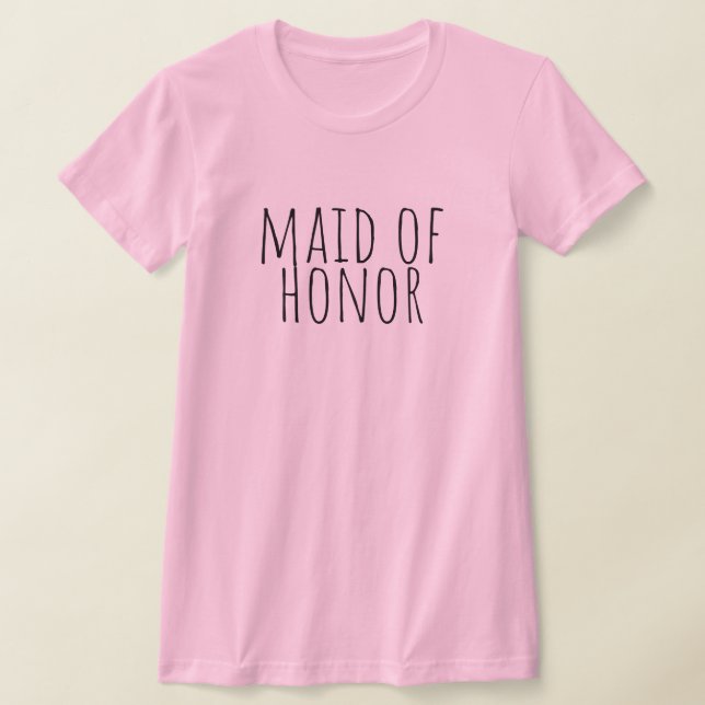 Maid Of Honor Bridal Party Wedding T-Shirt (Ablage )