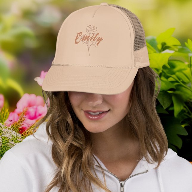 Maid of honor cap with name - Wedding party hats Truckerkappe (Von Creator hochgeladen)
