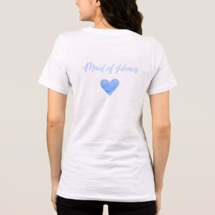 'Maid of Honor' Junggesellinnenabschied Brautparty Tri-Blend Shirt