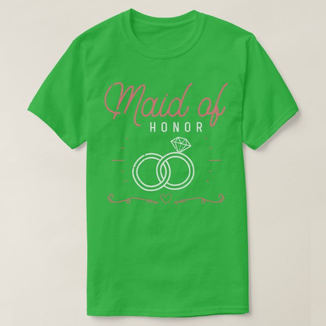 Maid Of Honor Wedding Bridal Shower Marriage Women T-Shirt (Design vorne)