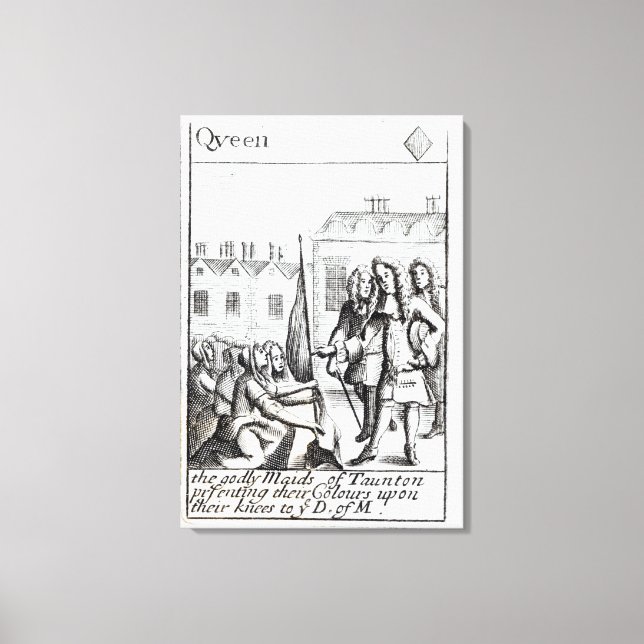 Maid von Taunton Kneeling vor Herzog von Leinwanddruck (Vorderseite)