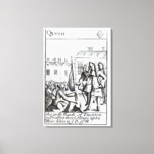 Maid von Taunton Kneeling vor Herzog von Leinwanddruck