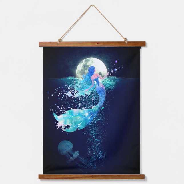 Maid Wall Tapestry Wandteppich Mit Holzrahmen (Vorderseite)