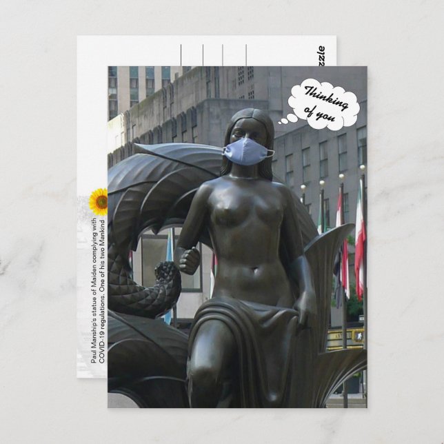 Maiden, Denken Sie an Sie - V Postkarte (Vorne/Hinten)