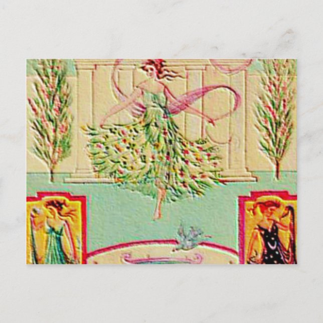 Maiden Goddess Athena Postkarte (Vorderseite)