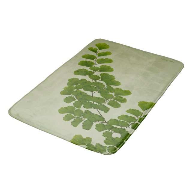 Maiden Hair Fern Frond Badematte (Schrägansicht)