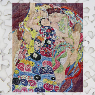 Maiden (Jungfrau), Gustav Klimt, Vintager Jugendst Puzzle