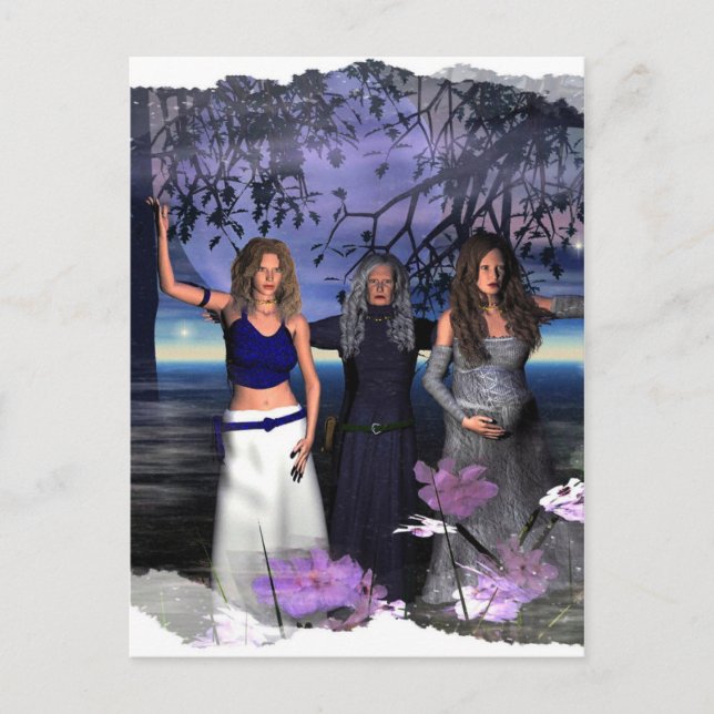 Maiden, Mutter und Krone Postkarte (Vorderseite)