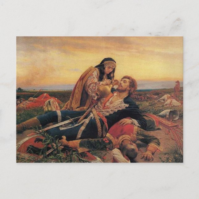 Maiden of the Blackbird Field Postcard Postkarte (Vorderseite)