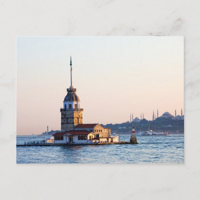 Maiden Tower in Istanbul Postkarte (Vorderseite)