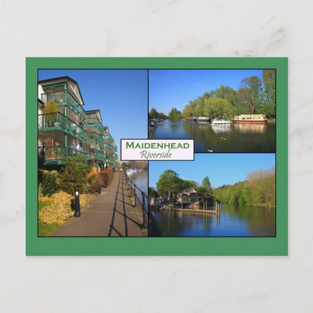 Maidenhead Riverside Postcard Postkarte (Vorderseite)