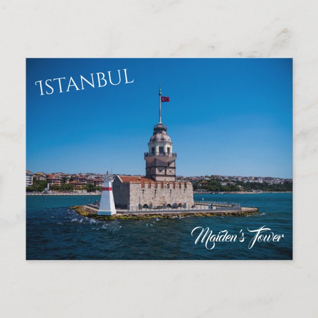 Maidens Turm in Istanbul Postkarte (Vorderseite)