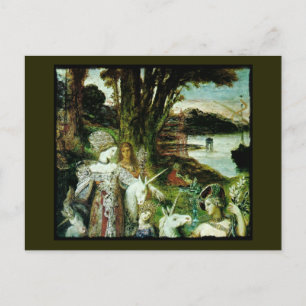 Maidens und Unicorns Postkarte