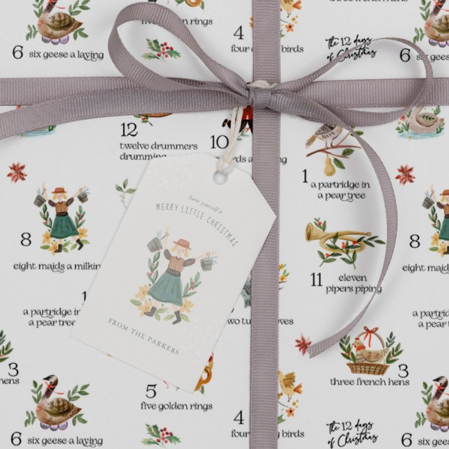 Maids Milking | 12 Day of Christmas Holiday Geschenkanhänger (Von Creator hochgeladen)