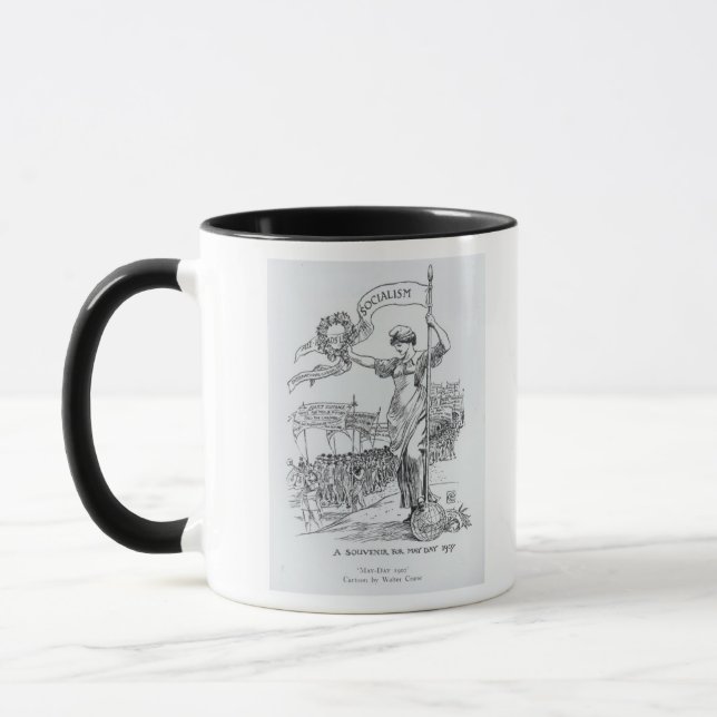 Maifeiertag, 1907 tasse (Links)