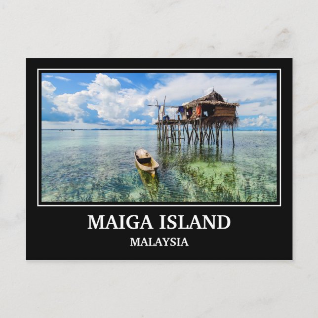 Maiga Island Malaysia Postcard Postkarte (Vorderseite)