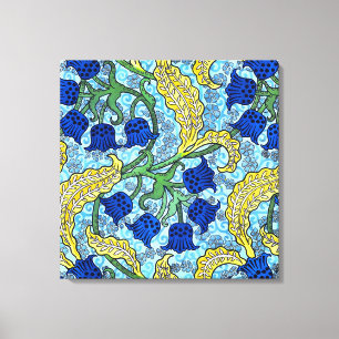 Maiglöckchen-Blumen Art Nouveau Leinwanddruck