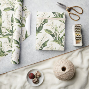 Maiglöckchen-Blumen Geschenkpapier