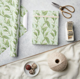 Maiglöckchen-Frühlingsblumen Geschenkpapier