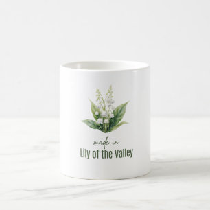 Maiglöckchen-Geburtsblumen-Wasserfarbtasse Kaffeetasse