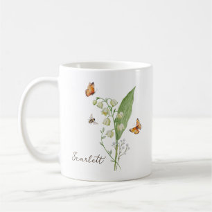Maiglöckchen-Geburtsmonatsblume Kaffeetasse