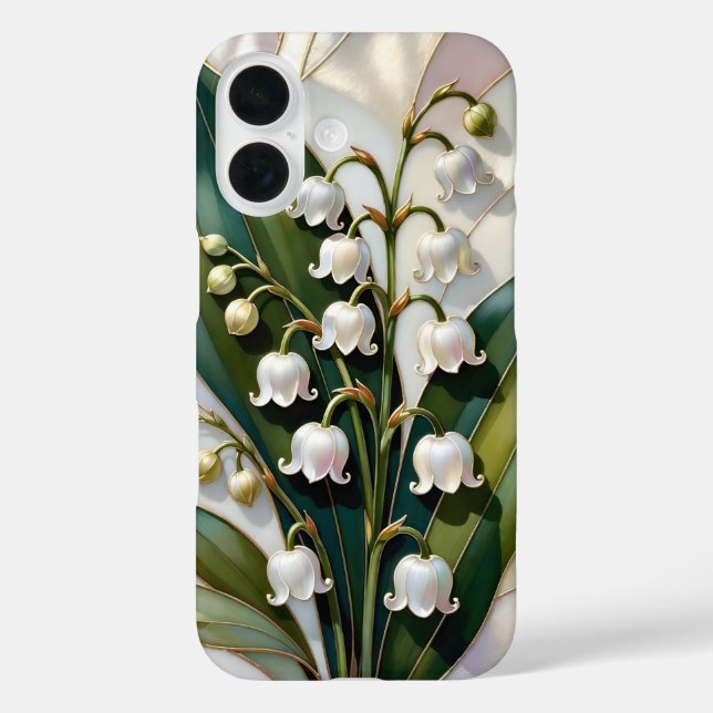 Maiglöckchen iPhone-Hülle Elegantes Botanisches Mo Case-Mate iPhone Hülle (Rückseite)