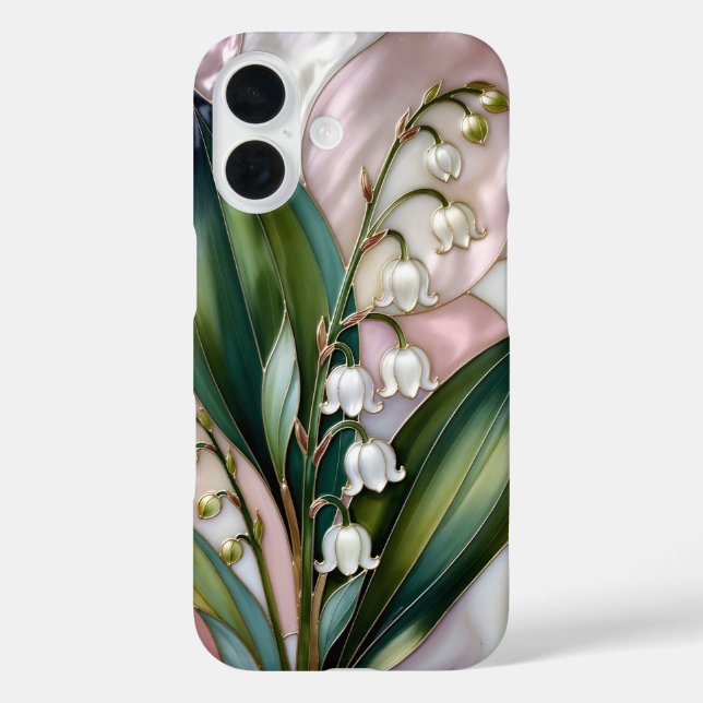 Maiglöckchen iPhone-Hülle im Stil von Buntglas Case-Mate iPhone Hülle (Rückseite)