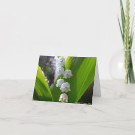 Maiglöckchen Notecard Karte