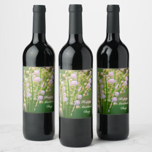 Maiglöckchen personalisiertes Weinlabel Weinetikett