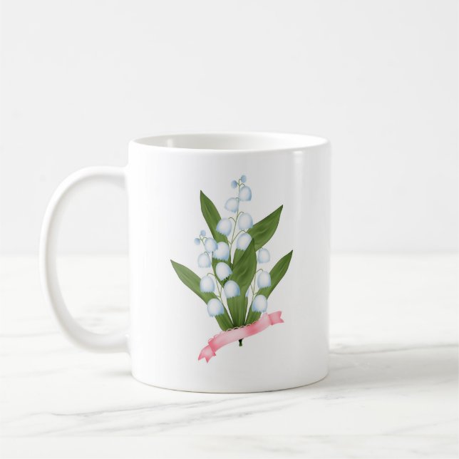 Maiglöckchen, Retro Kaffeetasse (Links)