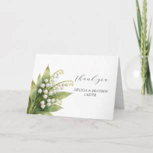 Maiglöckchen Weiße Blumen Hochzeit Danke 