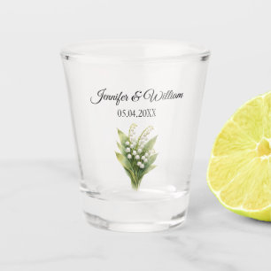 Maiglöckchen Weiße Florale Hochzeit Schnapsglas