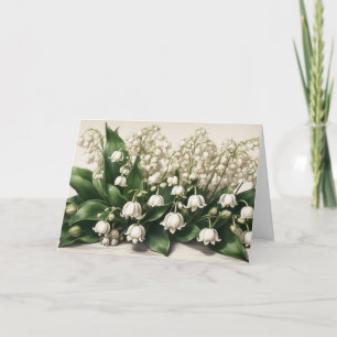 Maiglöckchenblumen Karte