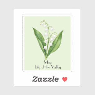 Maiglückchen-Blumen-Aufkleber Aufkleber