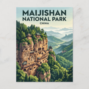 Maijishan-Nationalpark China Postkarte