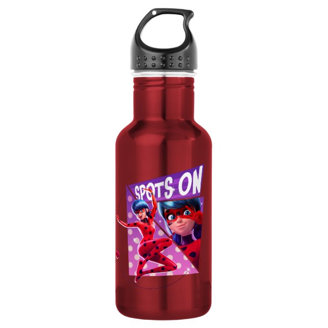 Maikäfer | Felder auf Lila Grafik Edelstahlflasche (Vorderseite)